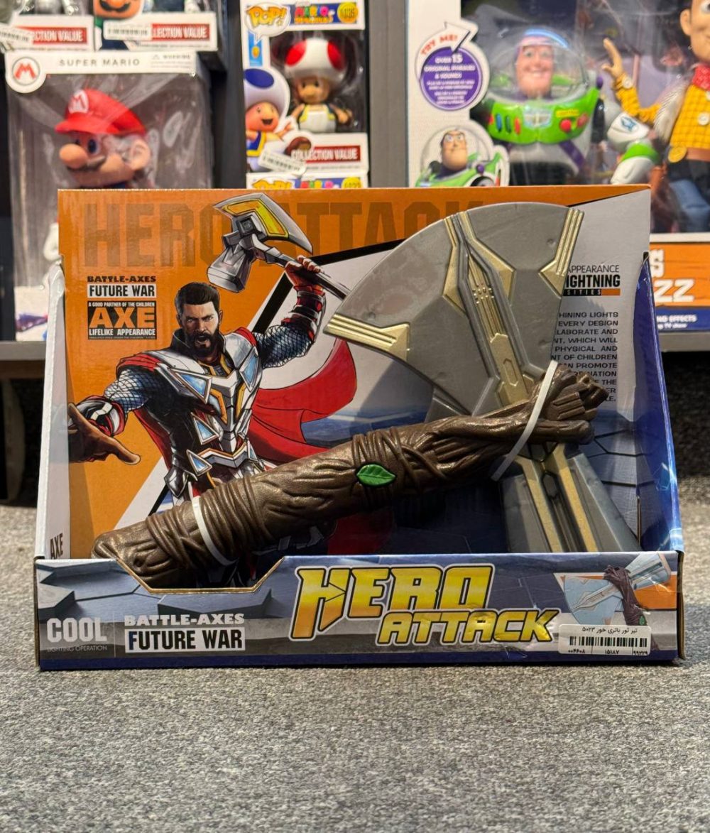 اکشن فیگور اورجینال تبر ثور با قابلیت نور و صدا