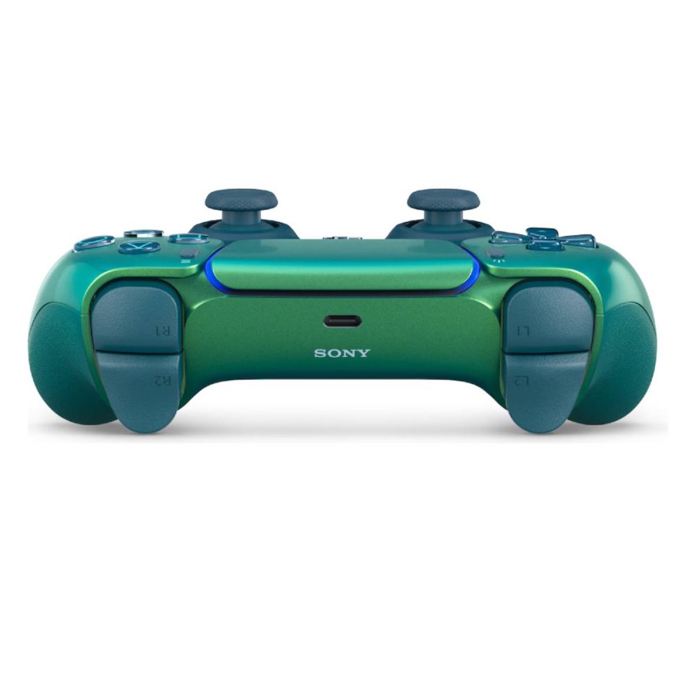دسته PS5 سبز آبی کروم - Image 2