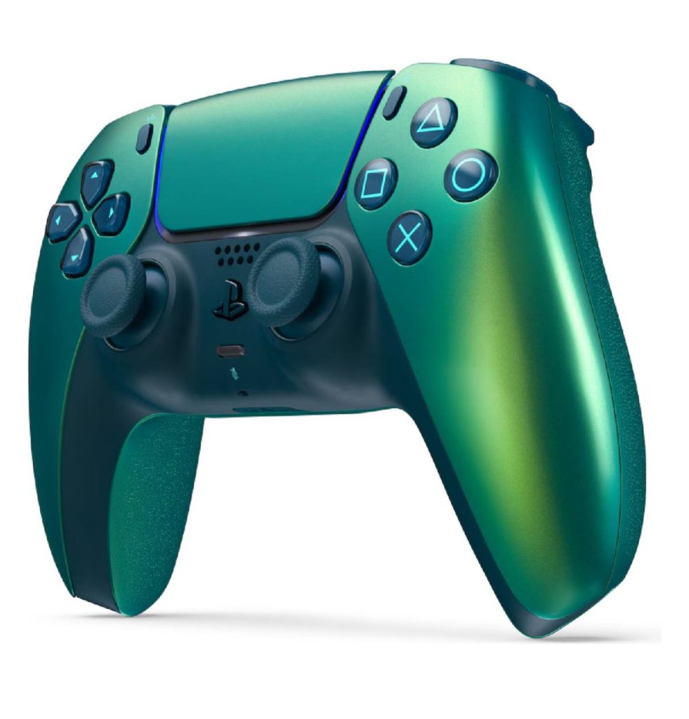 دسته PS5 سبز آبی کروم - Image 5