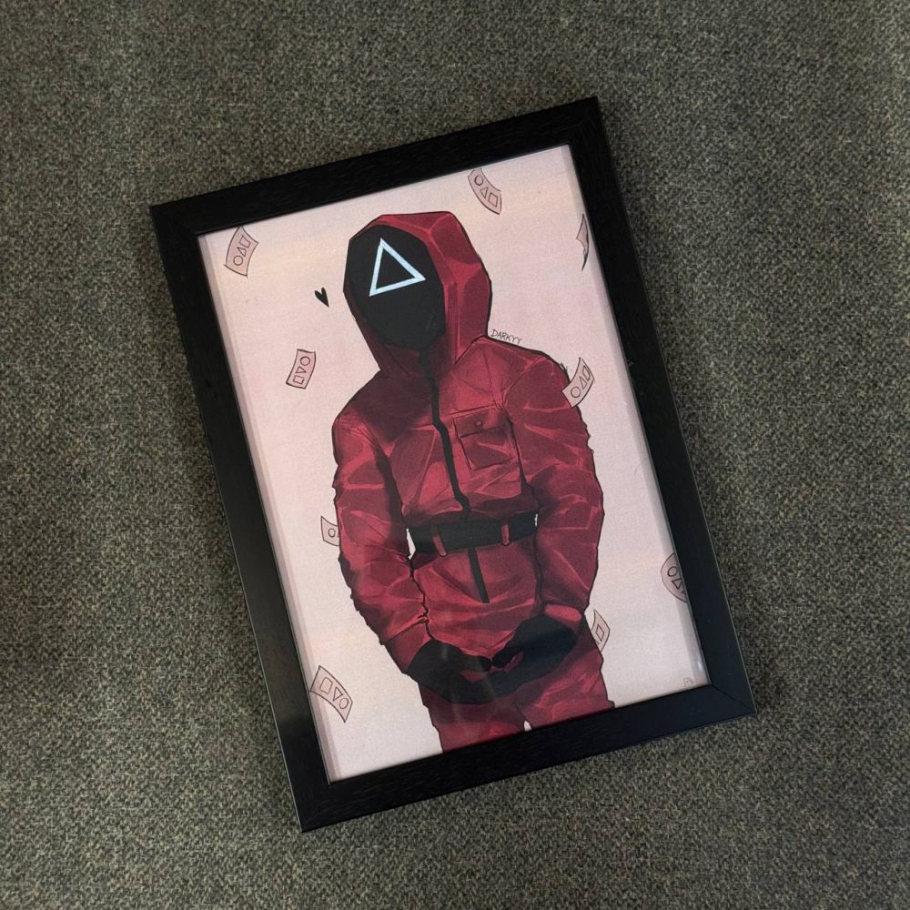 تابلو گیمینگ اسکویید گیم SQUID GAME سایز A3