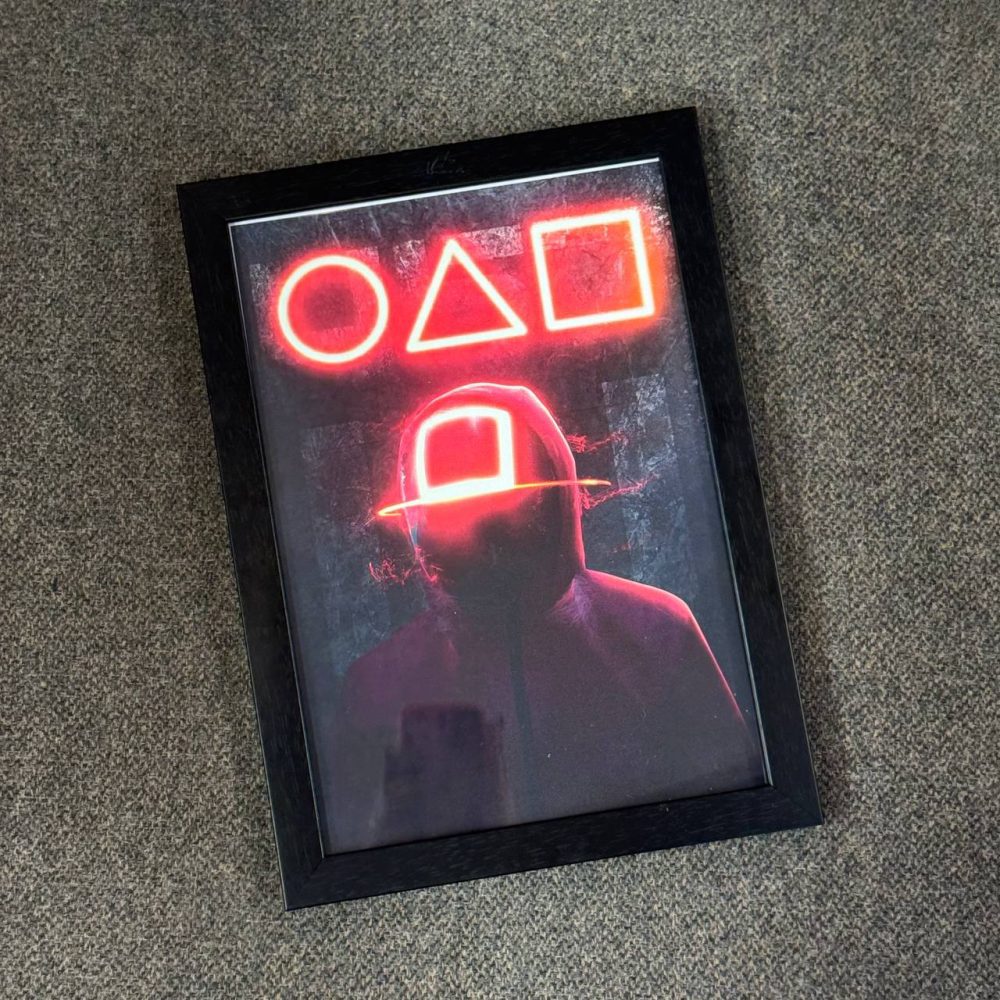 تابلو گیمینگ اسکویید گیم SQUID GAME کد B سایز A3