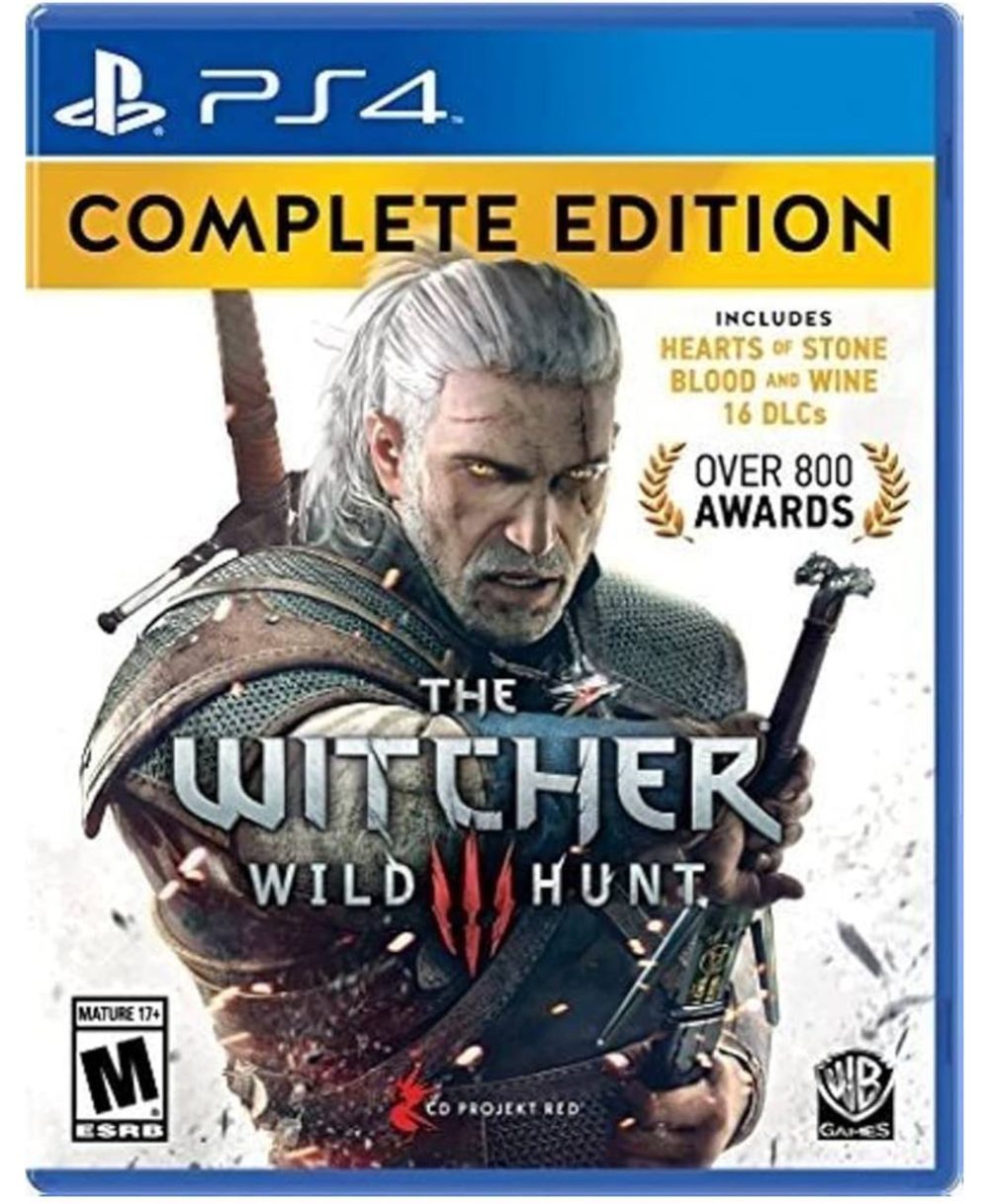 دیسک WITCHER WILD HUNT 3 COMPLETE EDITION PS4 (کارکرده)