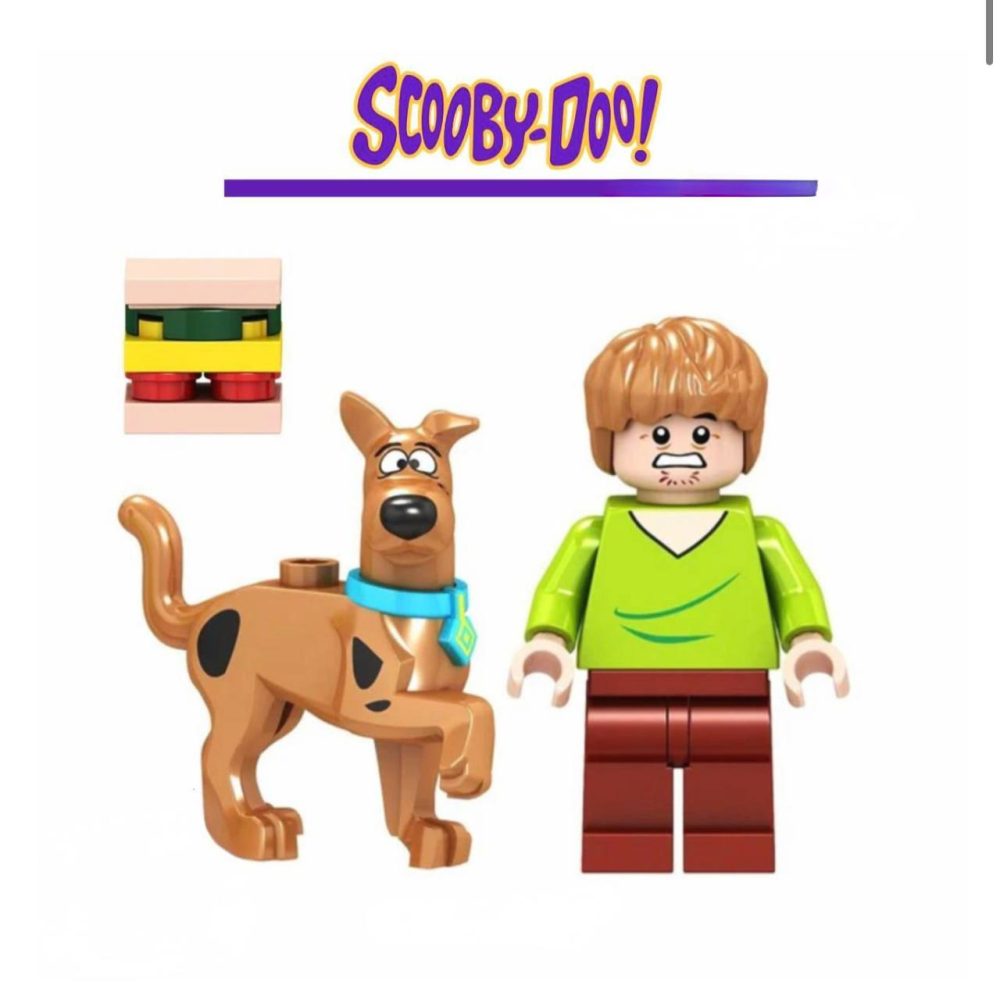 مینی فیگور لگویی ۲ عددی Scooby-Doo همراه با ساندویچ