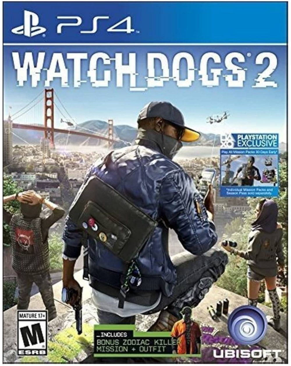 دیسک بازی واچ داگز WATCH DOGS 2 برای PS4 (کارکرده)