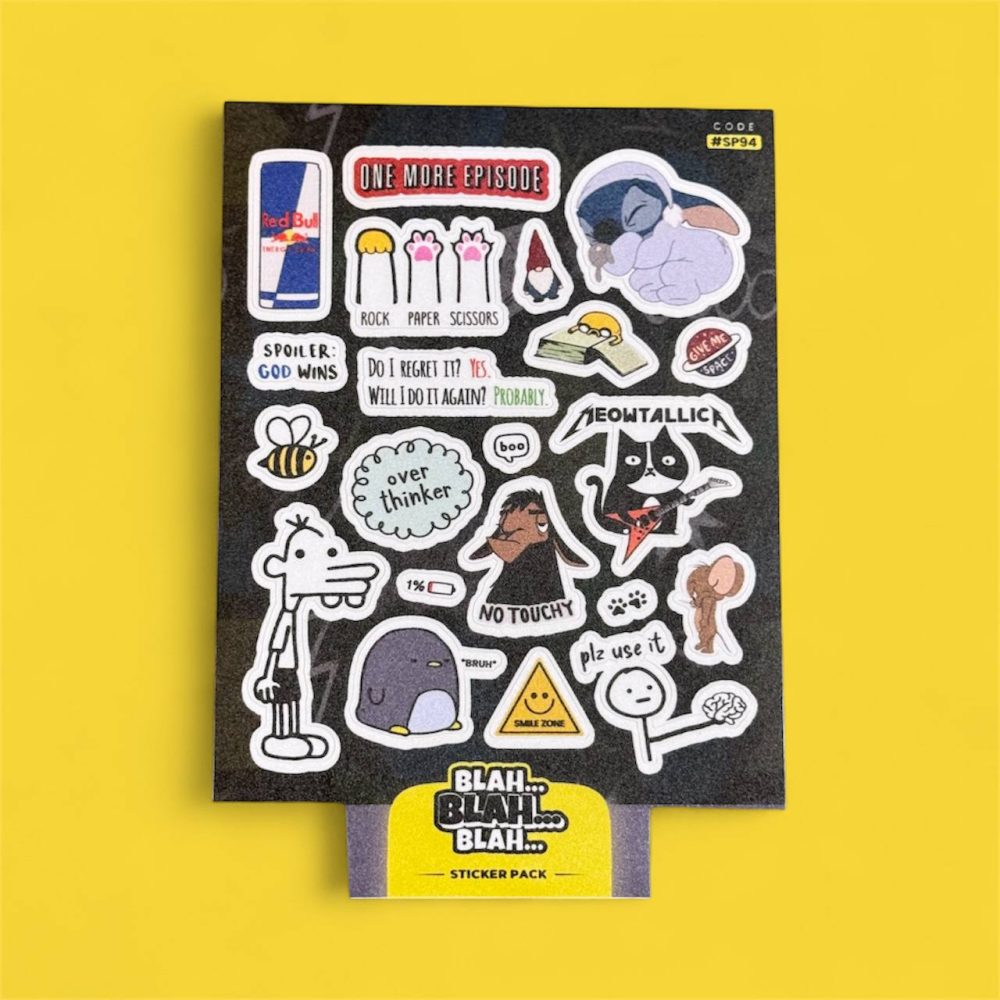 پک استیکر BLAH