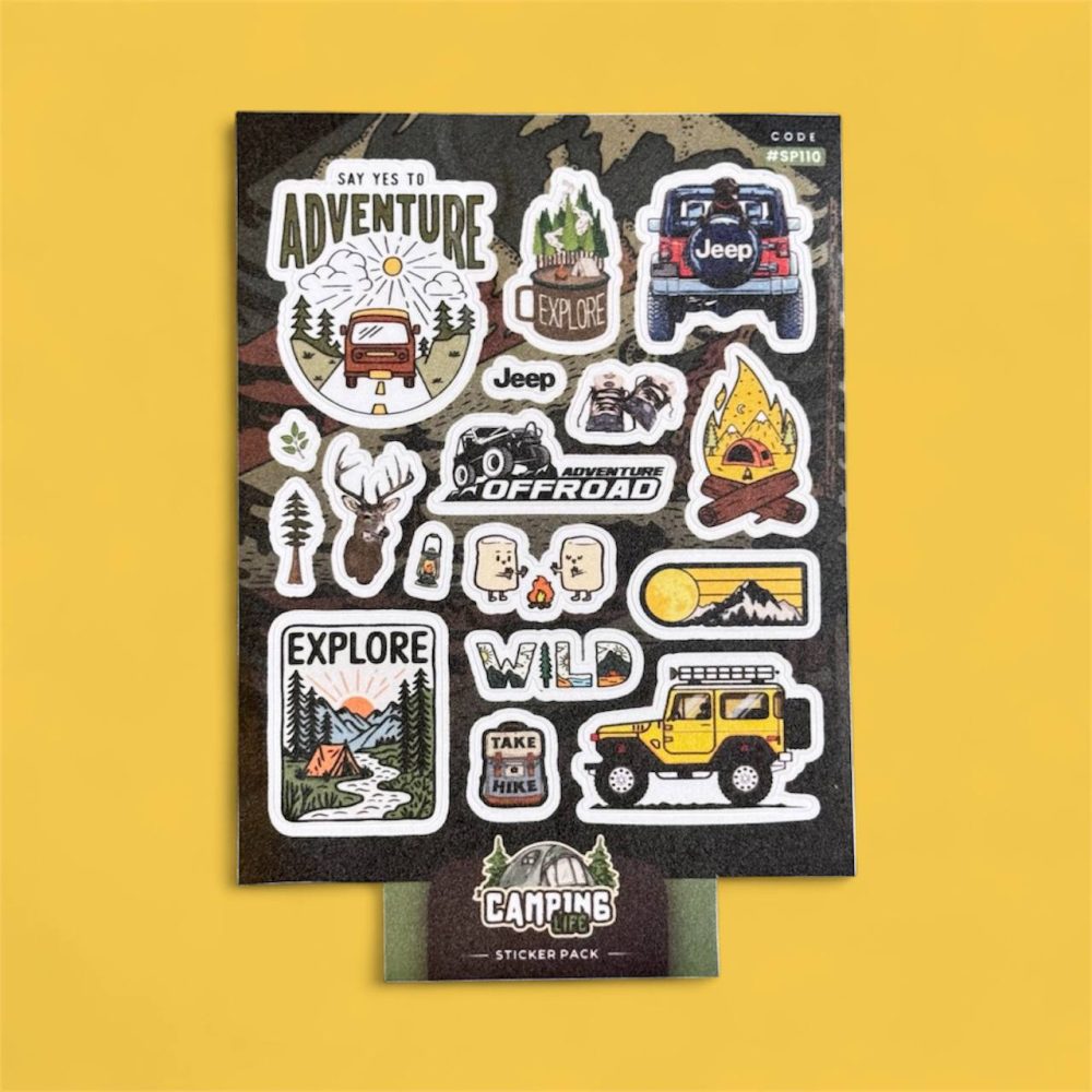 پک استیکر Camping